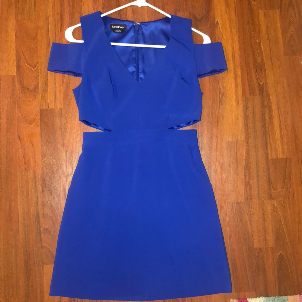 Bebe blue dress!